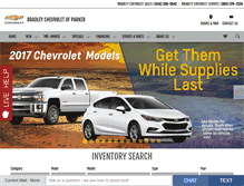 Tablet Screenshot of bradleychevroletparker.com